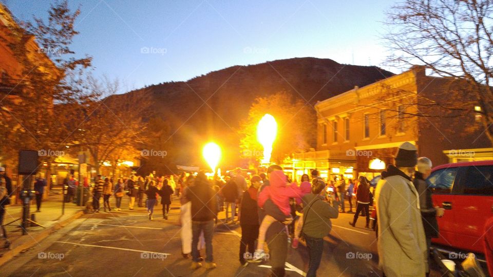 Durango Burn the Sky balloon event Downtown