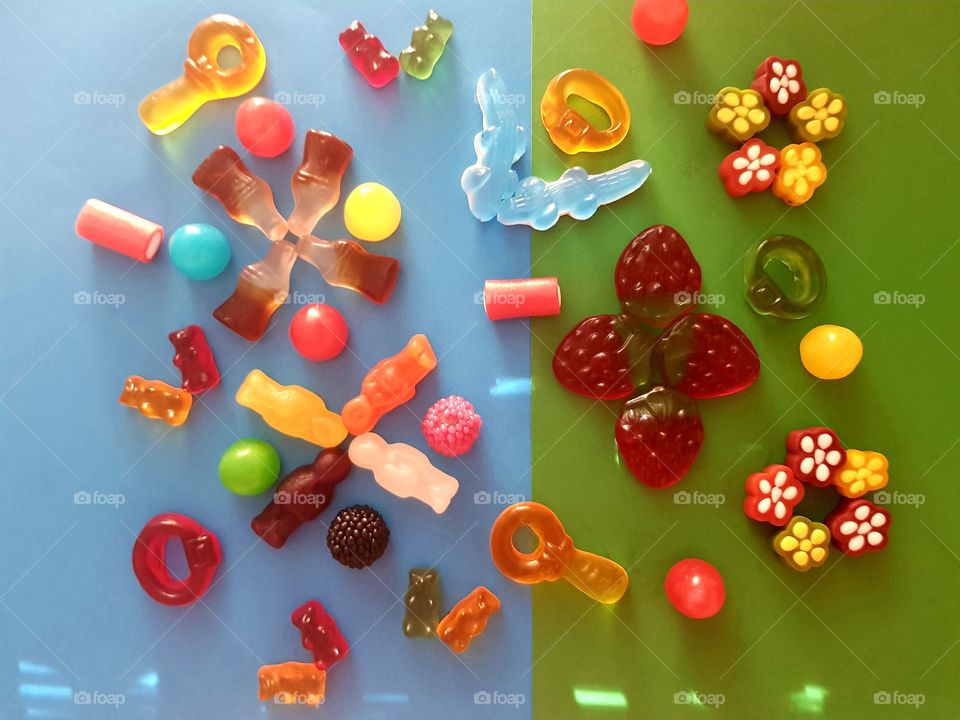 Sugar mission.  colour, fruits, HARIBO 😉😉😉