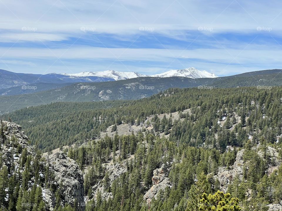 A beautiful view taken amongst the Rocky Mountains in Colorado, USA