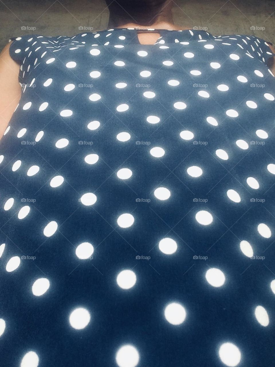 White Polka Dots