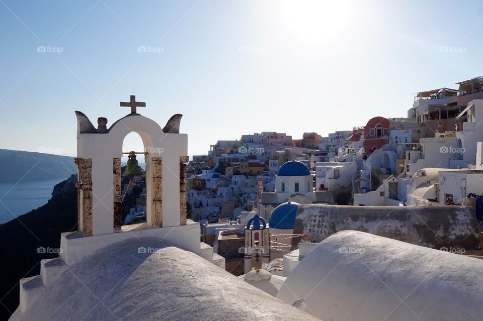 Church bell in Oia, Santorini, Greece 