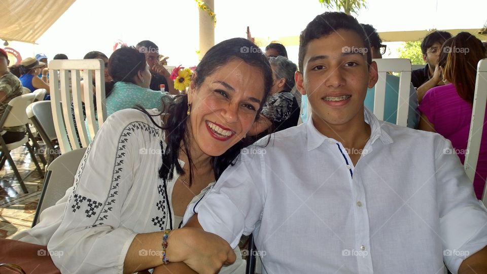 inolvidable tarde con mi esposa e hijo