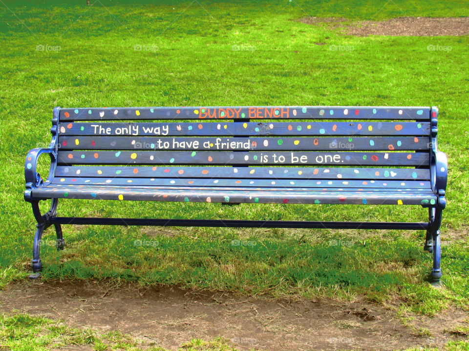 Buddy bench in my local park 😊