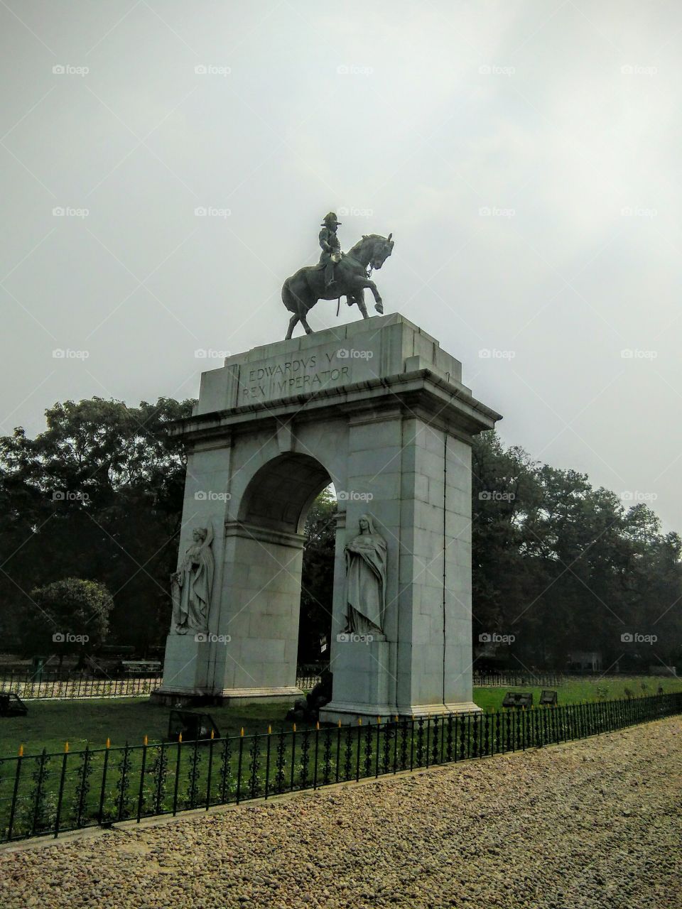 statue at Victoria hall