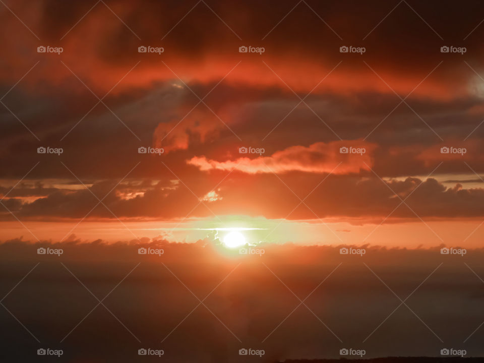 Thick Clouds at Sunset