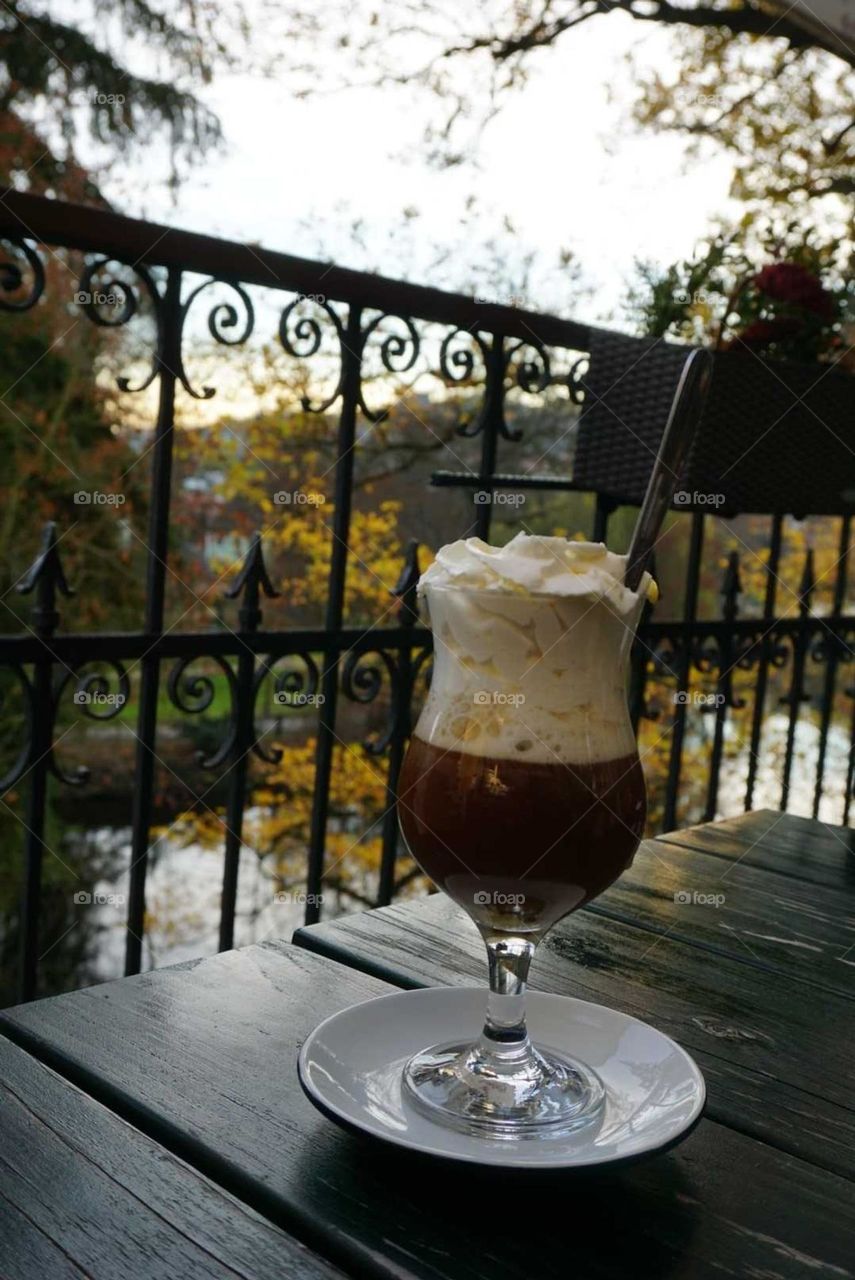 Coffee#cream#view#lake