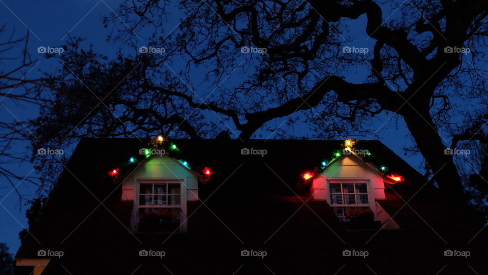 Christmas Lights on a house