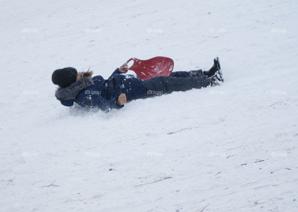 winter holidays. skating on dogs, sledding, snowboarding,