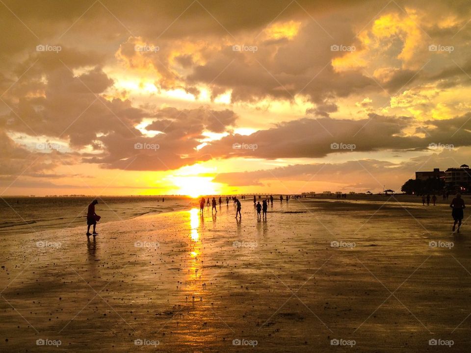 Fort Myers cloudy sundown