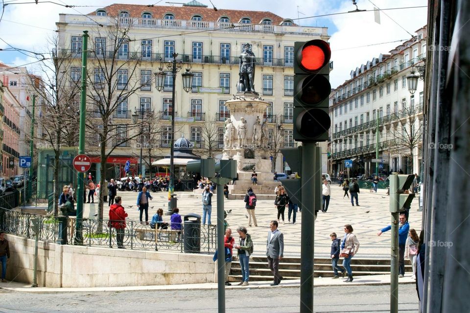 Traffic Light in Lisbon 