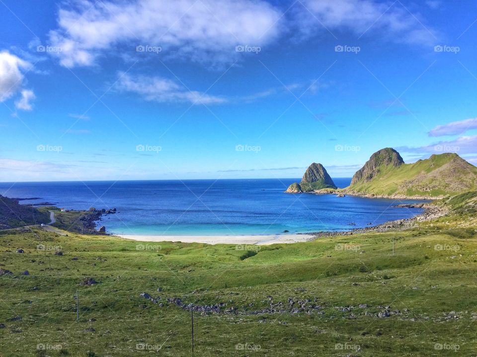 Coastline at Lofoten Island