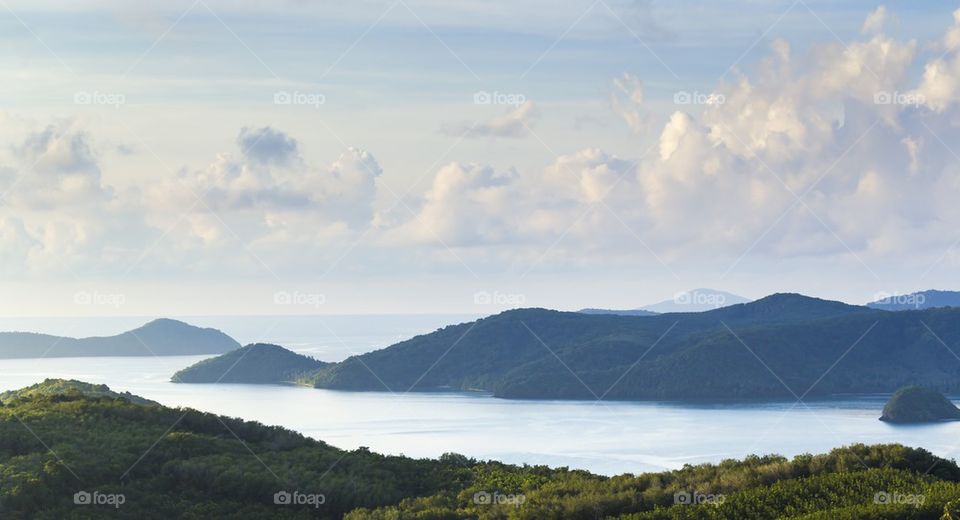 Table Mountains and Andaman Ocean