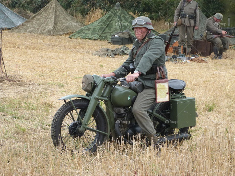 world war 2 german soldier reenactment