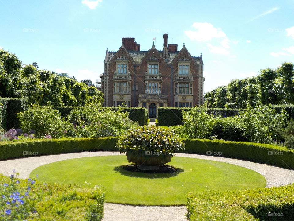 Queens gardens in Sandringham 