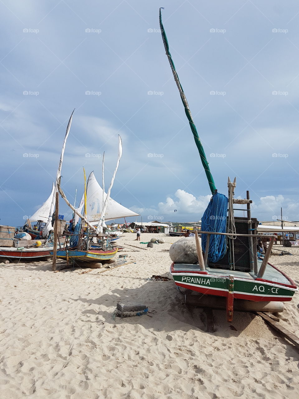 Barcos de pescas dos moradores locais da Prainha-AC. Fonte de renda local. Os moradores vivem da pesca.