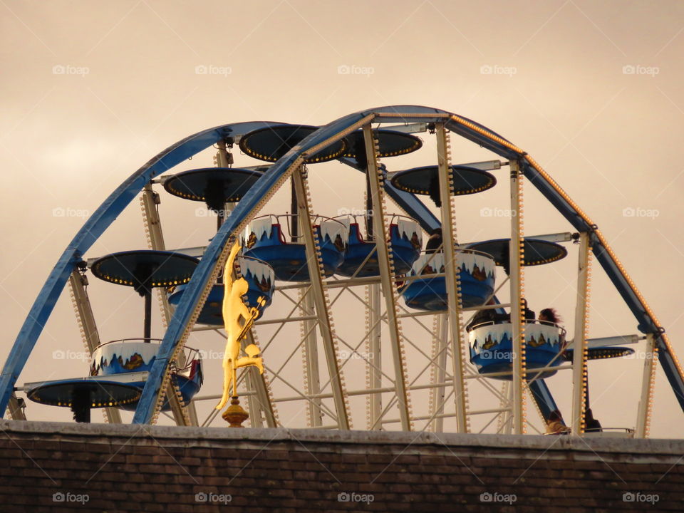 top of the Ferris wheel