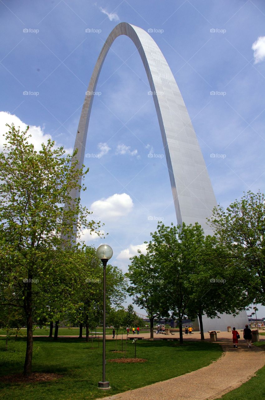 Close up view arch
