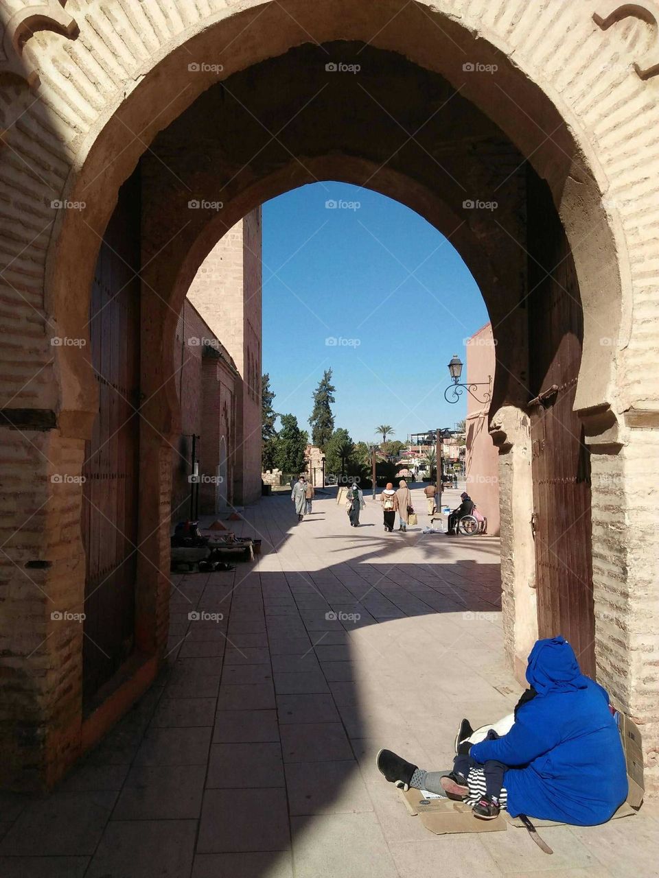 Historic brackets in Marrakesh