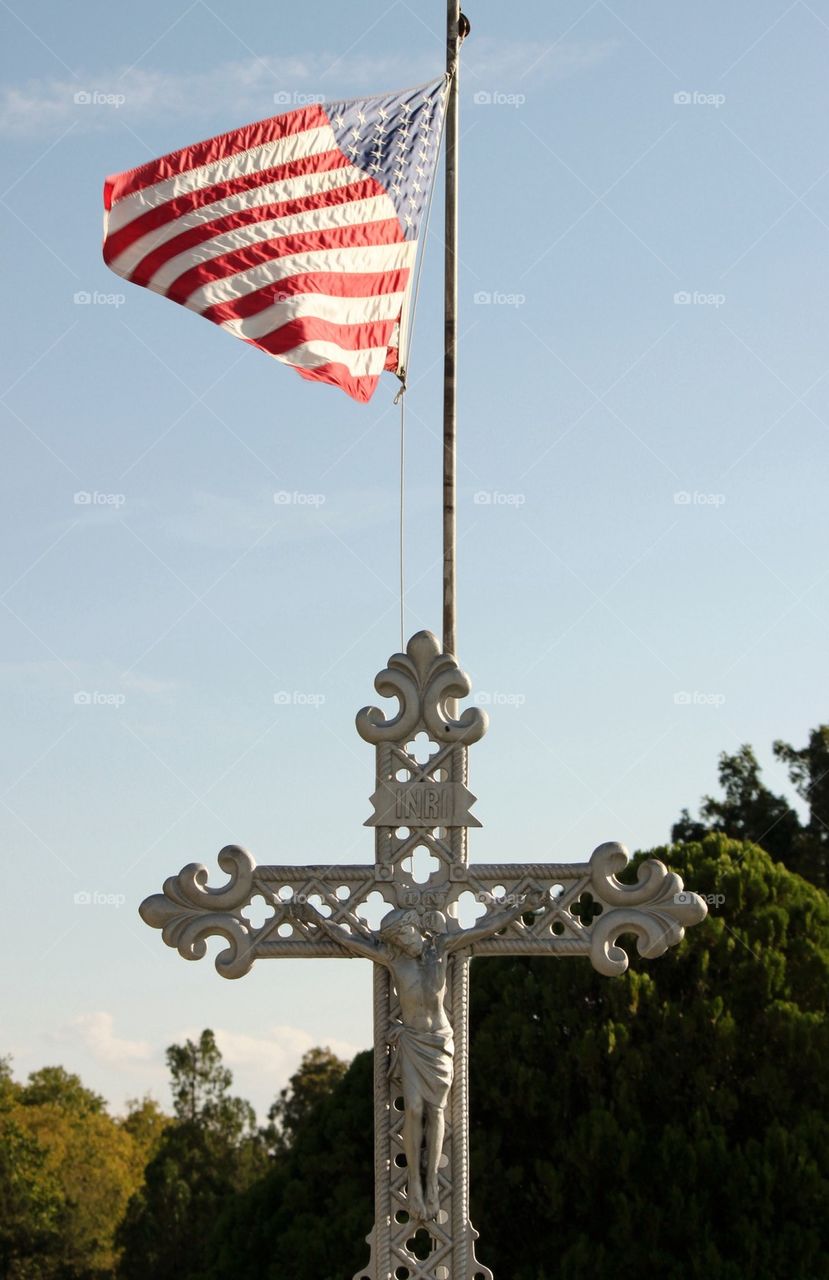 Cemetery flags 