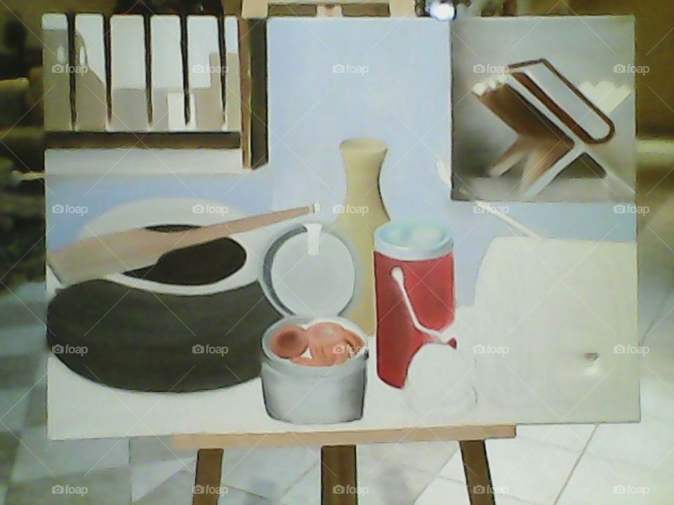 My own painting unfinished