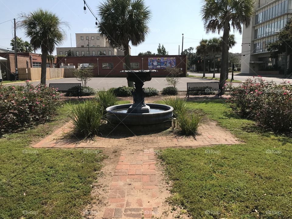 Fountain in downtown pascagoula!
