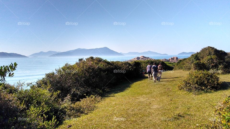 trilha na montanha