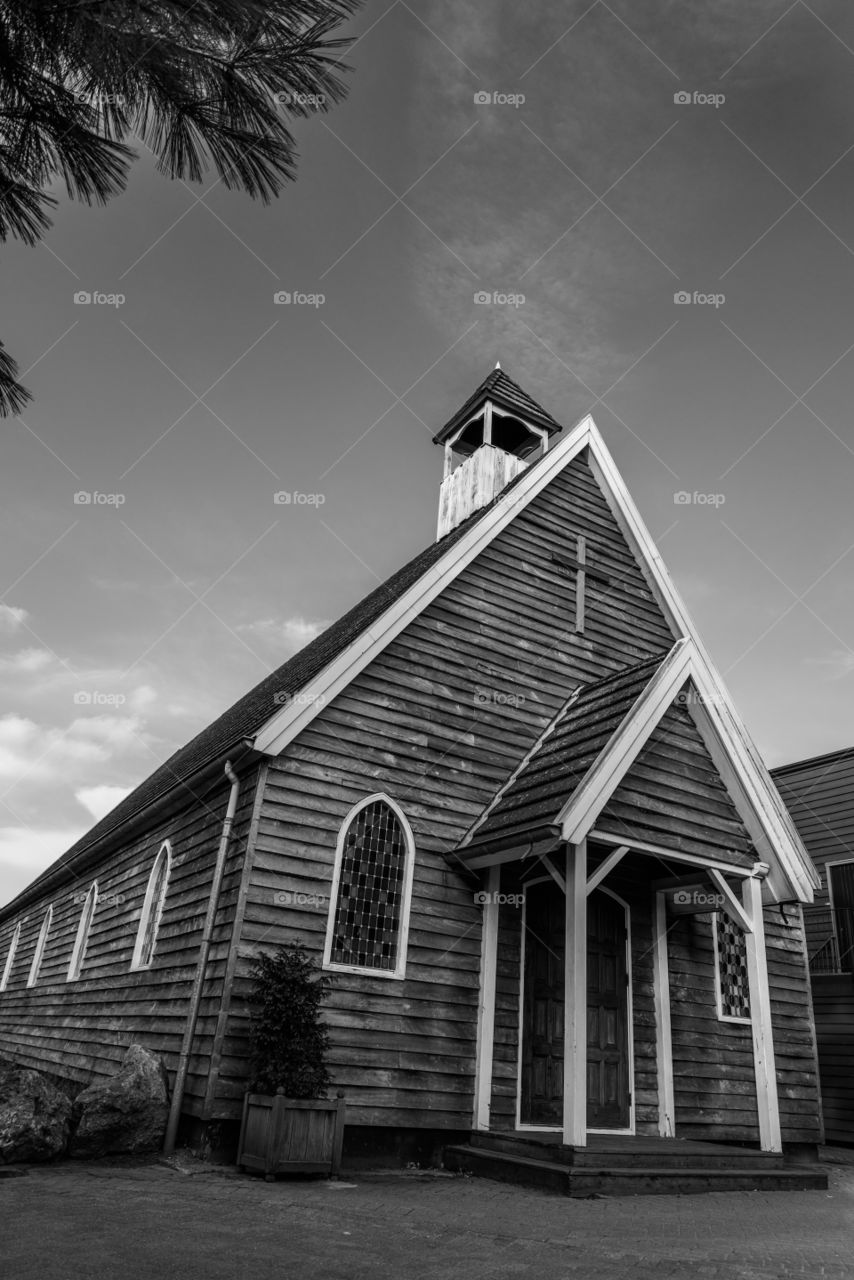 wooden amarican church