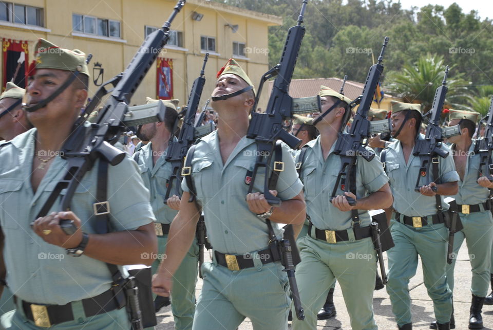 20 de septiembre del 2014, fotografía de la parada militar en García Aldave.