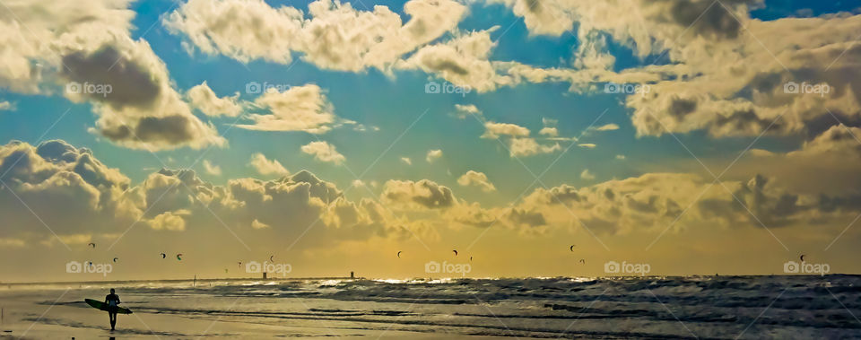 Scheveningen beach Surfer