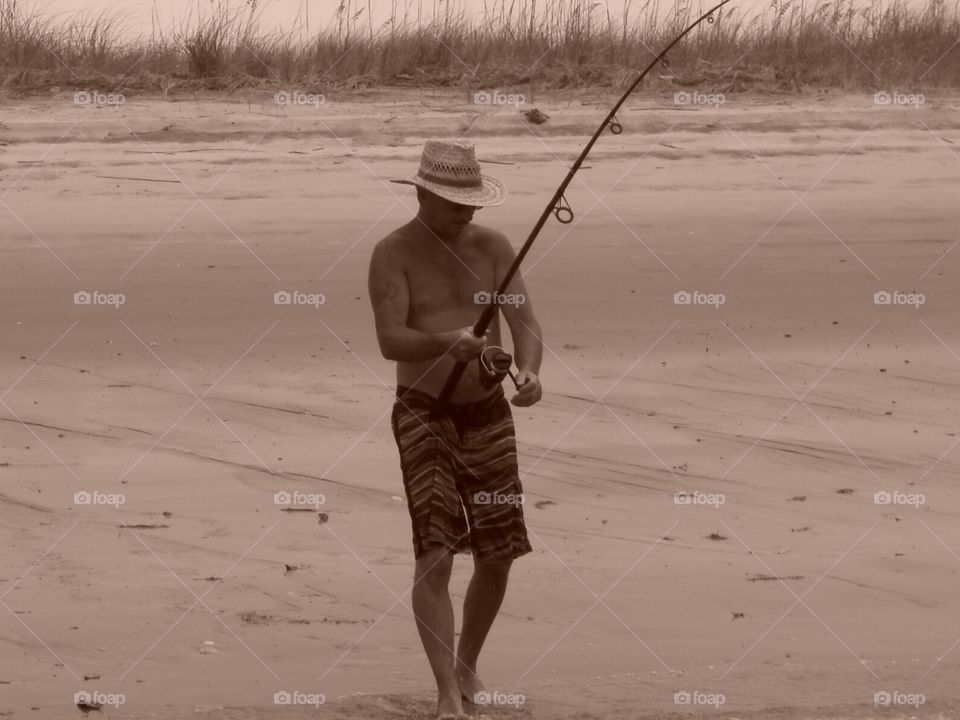 MAN FISHING