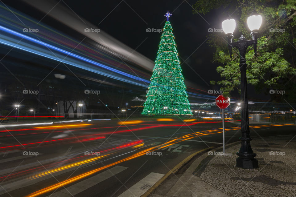 Christmas tree in Curitiba - Centro Civico.