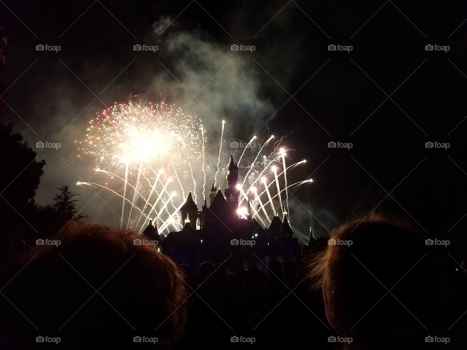 fireworks at Disneyland