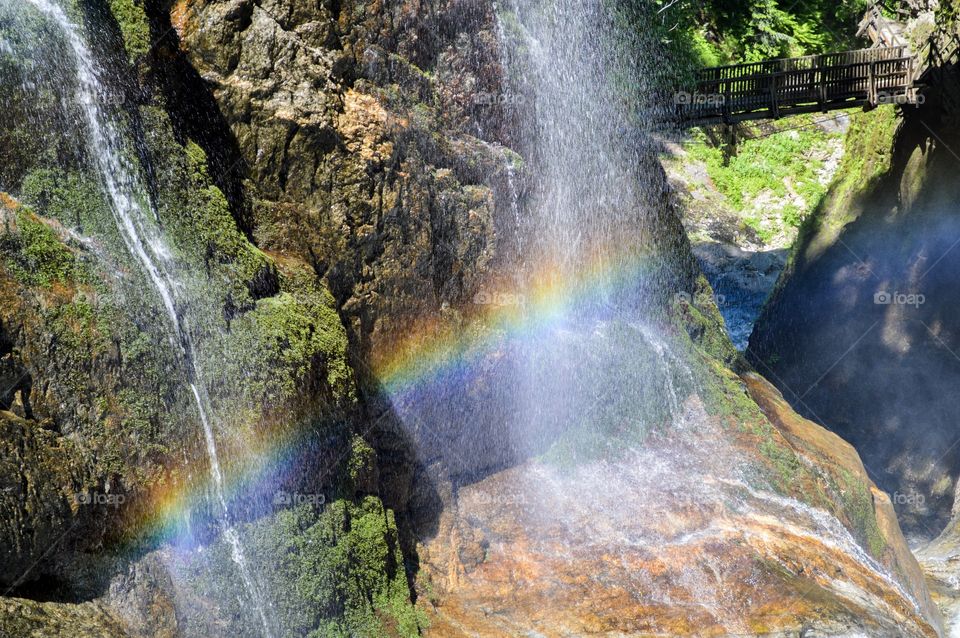 Rainbow at the waterfall