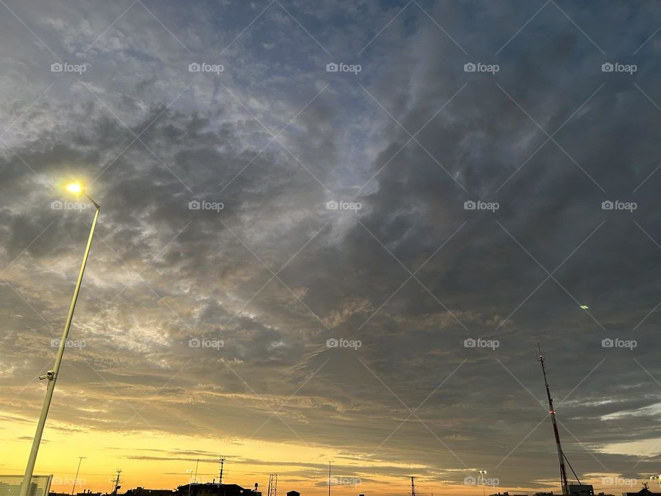 Stormy clouds - rainy clouds