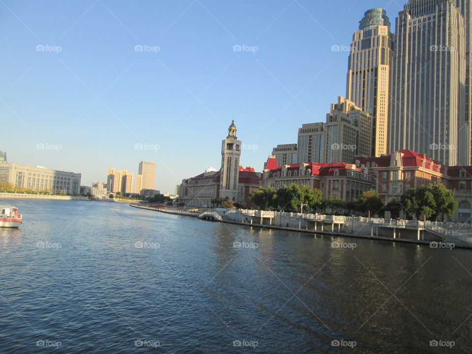 Beautiful river side Tianjin