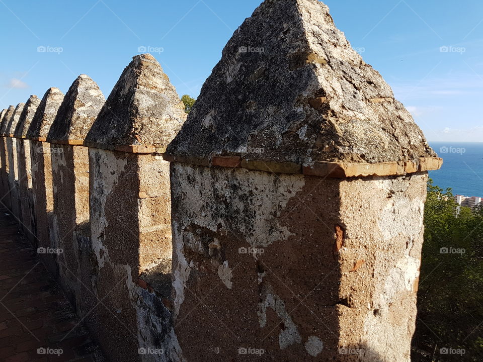 Ancient Castle Wall Spain