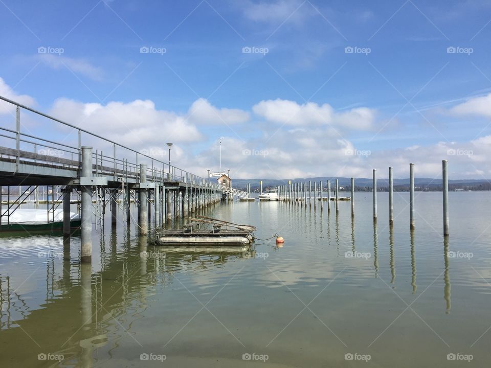 Seaside and jetty in Germany 