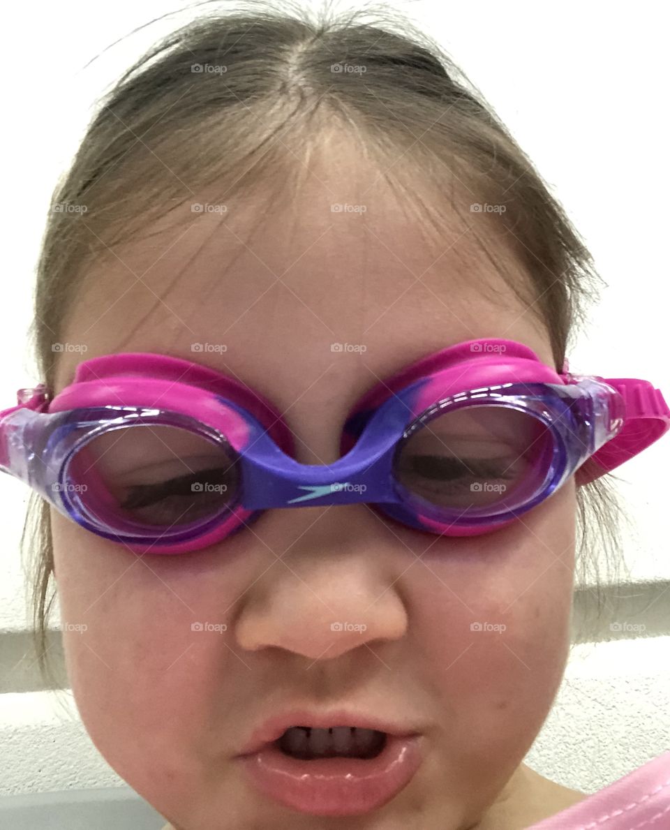 Selfie before entering the pool!