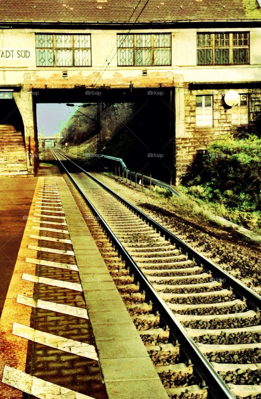 iron train railway station by kersti