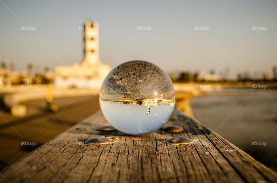 focusing on lighthouse