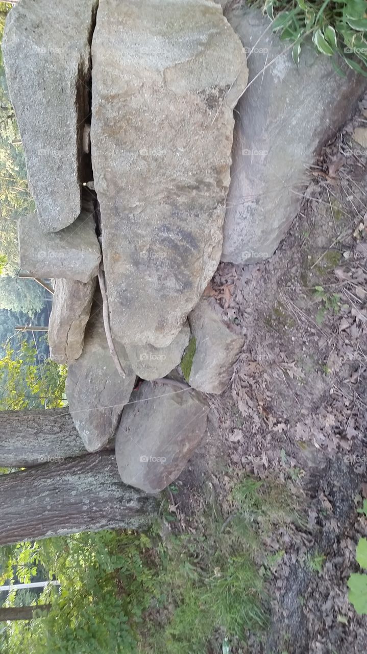 rock pile. Camp  Faith,  Clymer, PA