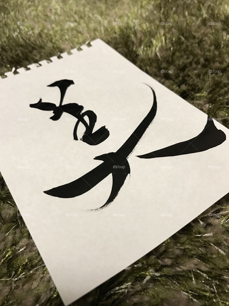 this is kanji character.
it means beautiful

