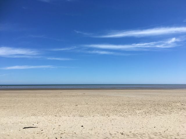 Secluded summer beach