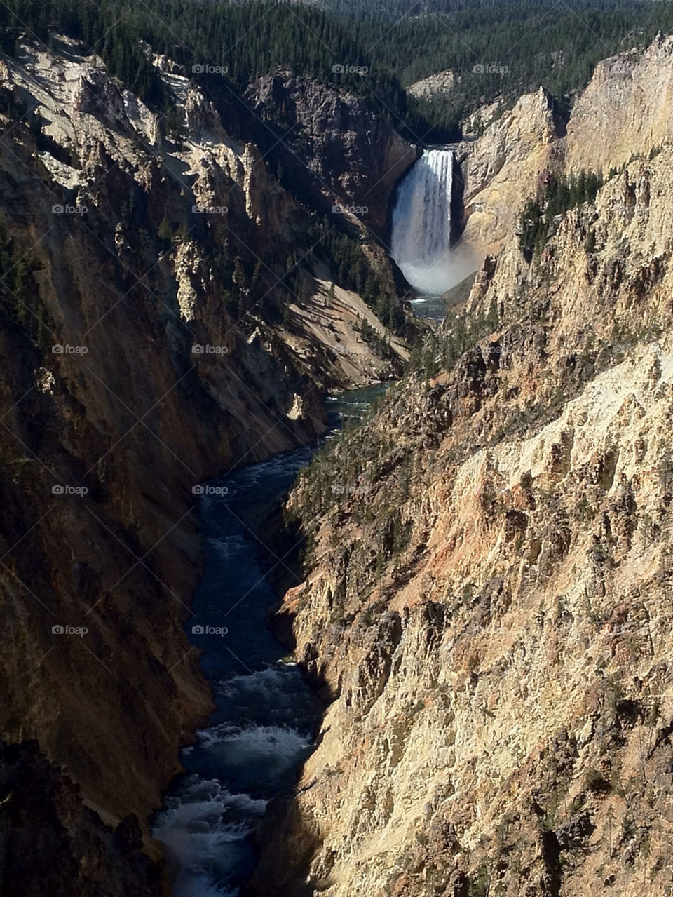 Water fall in Yellowstone NP