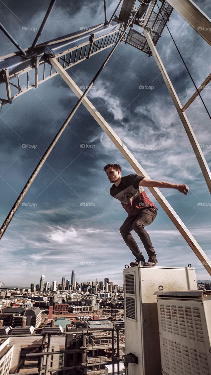 Jump bro. Jump into the city of San Franciscans... height life with @ryanarob
