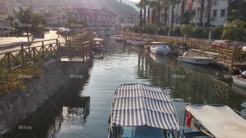 a channel of Marmaris