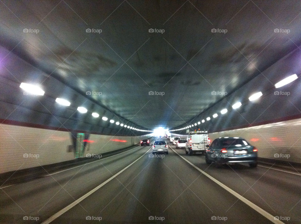 sweden tunnel car road by mooseberry