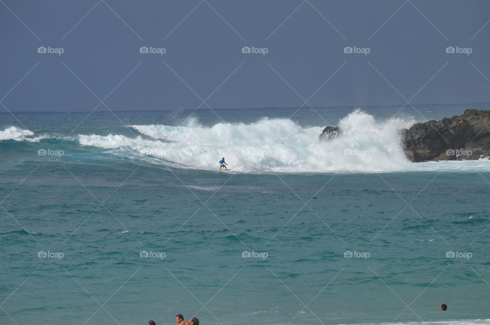 surfing ocean waves