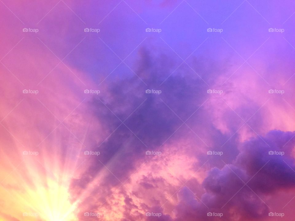 Vivid multicolored sunset. Vivid multicolored sunset