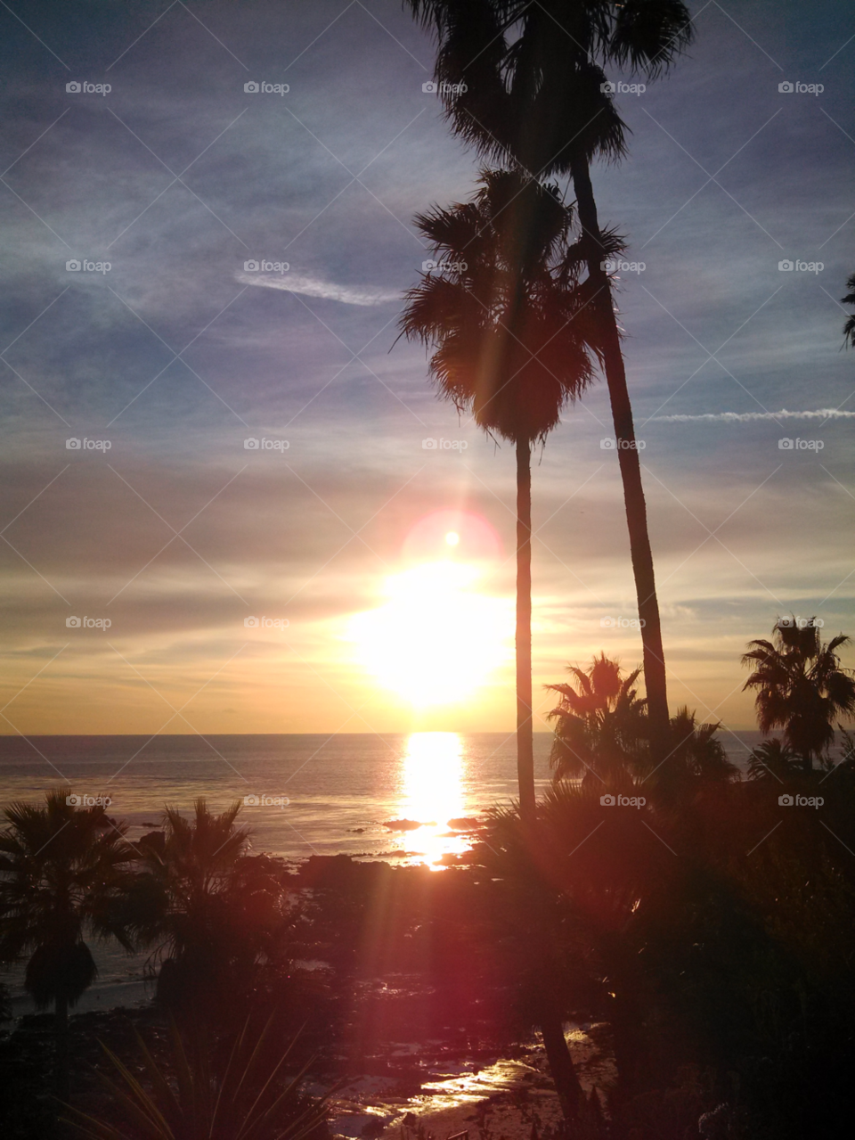 ocean sky pretty sunset by itsAus